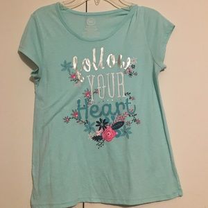 Blue Wonder Nation Girls XL T-Shirt